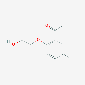 1-[2-(2-Hydroxyethoxy)-5-methylphenyl]ethanone