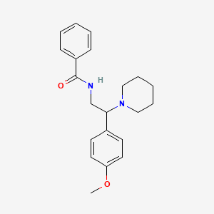 N-[2-(4-methoxyphenyl)-2-(piperidin-1-yl)ethyl]benzamide