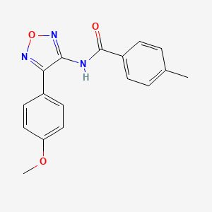 N-[4-(4-methoxyphenyl)-1,2,5-oxadiazol-3-yl]-4-methylbenzamide