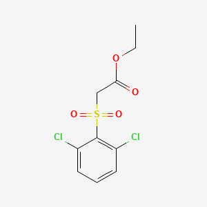molecular formula C10H10Cl2O4S B1499036 2-[(2,6-Dichlorophenyl)sulfonyl]acetic acid ethyl ester CAS No. 1154228-17-7