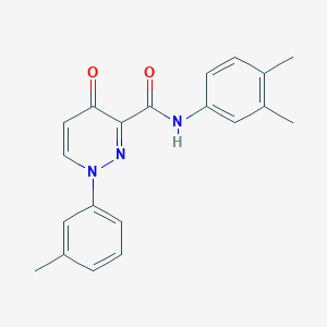 N-(3,4-dimethylphenyl)-1-(3-methylphenyl)-4-oxo-1,4-dihydropyridazine-3-carboxamide