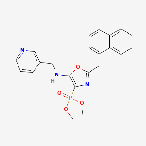 Dimethyl {2-(naphthalen-1-ylmethyl)-5-[(pyridin-3-ylmethyl)amino]-1,3-oxazol-4-yl}phosphonate