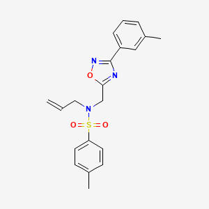 4-methyl-N-{[3-(3-methylphenyl)-1,2,4-oxadiazol-5-yl]methyl}-N-(prop-2-en-1-yl)benzenesulfonamide