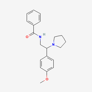 N-[2-(4-methoxyphenyl)-2-(pyrrolidin-1-yl)ethyl]benzamide