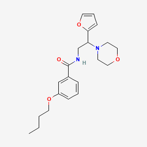 3-butoxy-N-[2-(furan-2-yl)-2-(morpholin-4-yl)ethyl]benzamide