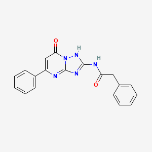 N-(7-hydroxy-5-phenyl[1,2,4]triazolo[1,5-a]pyrimidin-2-yl)-2-phenylacetamide