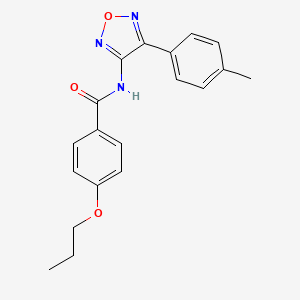 N-[4-(4-methylphenyl)-1,2,5-oxadiazol-3-yl]-4-propoxybenzamide