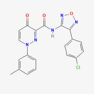 N-[4-(4-chlorophenyl)-1,2,5-oxadiazol-3-yl]-1-(3-methylphenyl)-4-oxo-1,4-dihydropyridazine-3-carboxamide