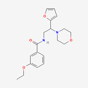 3-ethoxy-N-[2-(furan-2-yl)-2-(morpholin-4-yl)ethyl]benzamide