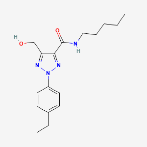 2-(4-ethylphenyl)-5-(hydroxymethyl)-N-pentyl-2H-1,2,3-triazole-4-carboxamide