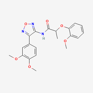 N-[4-(3,4-dimethoxyphenyl)-1,2,5-oxadiazol-3-yl]-2-(2-methoxyphenoxy)propanamide