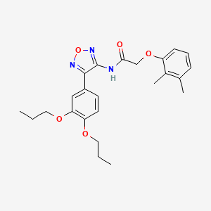 2-(2,3-dimethylphenoxy)-N-[4-(3,4-dipropoxyphenyl)-1,2,5-oxadiazol-3-yl]acetamide