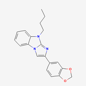 2-(1,3-benzodioxol-5-yl)-9-butyl-9H-imidazo[1,2-a]benzimidazole