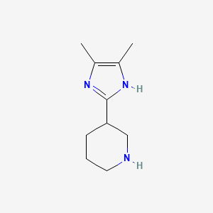 molecular formula C10H17N3 B1499055 3-(4,5-dimethyl-1H-imidazol-2-yl)piperidine 