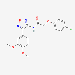 2-(4-chlorophenoxy)-N-[4-(3,4-dimethoxyphenyl)-1,2,5-oxadiazol-3-yl]acetamide