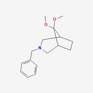 molecular formula C16H23NO2 B1499056 3-Benzyl-8,8-dimethoxy-3-azabicyclo[3.2.1]octane 