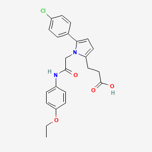 3-[5-(4-chlorophenyl)-1-{2-[(4-ethoxyphenyl)amino]-2-oxoethyl}-1H-pyrrol-2-yl]propanoic acid