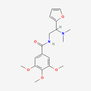 molecular formula C18H24N2O5 B14990601 N-[2-(dimethylamino)-2-(furan-2-yl)ethyl]-3,4,5-trimethoxybenzamide 