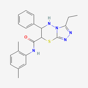 N-(2,5-dimethylphenyl)-3-ethyl-6-phenyl-6,7-dihydro-5H-[1,2,4]triazolo[3,4-b][1,3,4]thiadiazine-7-carboxamide