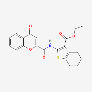 ethyl 2-{[(4-oxo-4H-chromen-2-yl)carbonyl]amino}-4,5,6,7-tetrahydro-1-benzothiophene-3-carboxylate