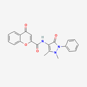 N-(1,5-dimethyl-3-oxo-2-phenyl-2,3-dihydro-1H-pyrazol-4-yl)-4-oxo-4H-chromene-2-carboxamide