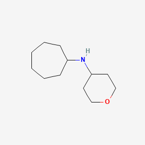 molecular formula C12H23NO B1499067 Cycloheptyl-(tetrahydro-pyran-4-YL)-amine CAS No. 885280-99-9