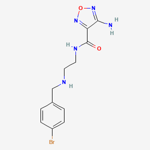 4-amino-N-{2-[(4-bromobenzyl)amino]ethyl}-1,2,5-oxadiazole-3-carboxamide