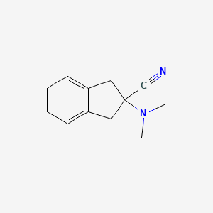 2-(Dimethylamino)-2,3-dihydro-1H-indene-2-carbonitrile