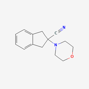 2-Morpholino-2,3-dihydro-1H-indene-2-carbonitrile