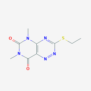 Pyrimido[4,5-E][1,2,4]triazine-6,8(5H,7H)-dione, 3-(ethylthio)-5,7-dimethyl-