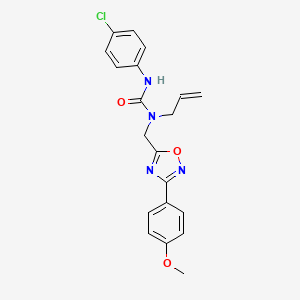 3-(4-Chlorophenyl)-1-{[3-(4-methoxyphenyl)-1,2,4-oxadiazol-5-yl]methyl}-1-prop-2-en-1-ylurea