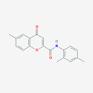 molecular formula C19H17NO3 B14990810 N-(2,4-dimethylphenyl)-6-methyl-4-oxo-4H-chromene-2-carboxamide 