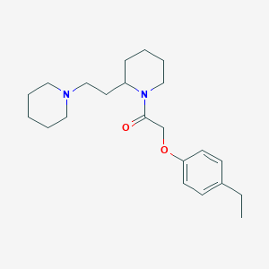 2-(4-Ethylphenoxy)-1-{2-[2-(piperidin-1-yl)ethyl]piperidin-1-yl}ethanone