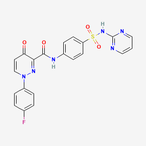 1-(4-fluorophenyl)-4-oxo-N-[4-(pyrimidin-2-ylsulfamoyl)phenyl]-1,4-dihydropyridazine-3-carboxamide