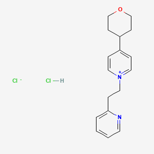 molecular formula C17H22Cl2N2O B1499091 1-(2-Pyridyl-ethyl)-4-(tetrahydro-pyran-4-yl)-pyridinium chloride hydrochloride 