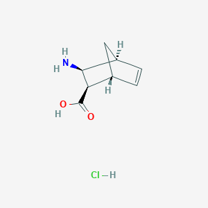 molecular formula C8H12ClNO2 B1499092 盐酸(1R,2R,3S,4S)-(-)-3-氨基双环[2.2.1]庚-5-烯-2-羧酸 CAS No. 947601-81-2