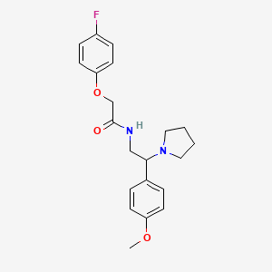 2-(4-fluorophenoxy)-N-[2-(4-methoxyphenyl)-2-(pyrrolidin-1-yl)ethyl]acetamide