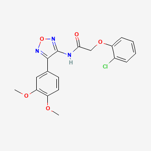 2-(2-chlorophenoxy)-N-[4-(3,4-dimethoxyphenyl)-1,2,5-oxadiazol-3-yl]acetamide