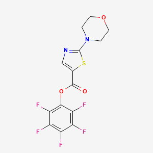 molecular formula C14H9F5N2O3S B1499095 Pentafluorophenyl 2-morpholino-1,3-thiazole-5-carboxylate CAS No. 941716-88-7
