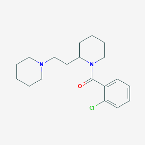 molecular formula C19H27ClN2O B14990986 (2-Chlorophenyl){2-[2-(piperidin-1-yl)ethyl]piperidin-1-yl}methanone 