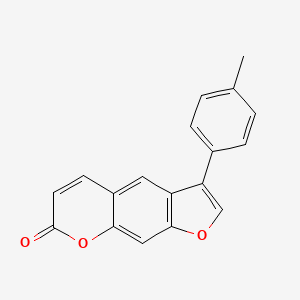 3-(4-methylphenyl)-7H-furo[3,2-g]chromen-7-one