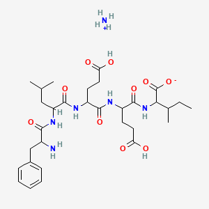 Ammonium phenylalanylleucyl-alpha-glutamyl-N-(1-carboxylato-2-methylbutyl)-alpha-glutamine
