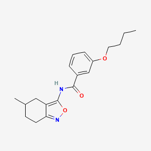 3-butoxy-N-(5-methyl-4,5,6,7-tetrahydro-2,1-benzoxazol-3-yl)benzamide