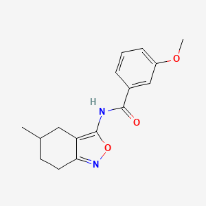 3-methoxy-N-(5-methyl-4,5,6,7-tetrahydro-2,1-benzoxazol-3-yl)benzamide