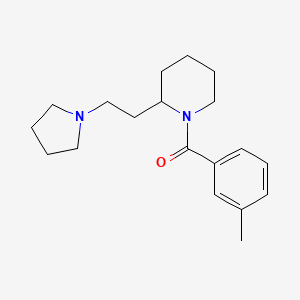 (3-Methylphenyl){2-[2-(pyrrolidin-1-yl)ethyl]piperidin-1-yl}methanone