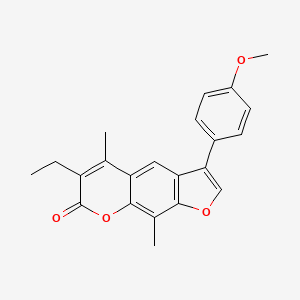 6-ethyl-3-(4-methoxyphenyl)-5,9-dimethyl-7H-furo[3,2-g]chromen-7-one