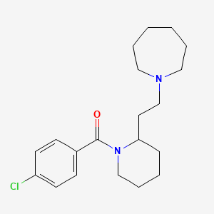 1-{2-[1-(4-Chlorobenzoyl)piperidin-2-yl]ethyl}azepane