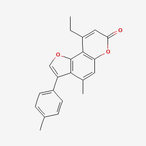 9-ethyl-4-methyl-3-(4-methylphenyl)-7H-furo[2,3-f]chromen-7-one