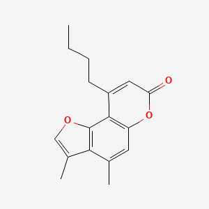 9-butyl-3,4-dimethyl-7H-furo[2,3-f]chromen-7-one