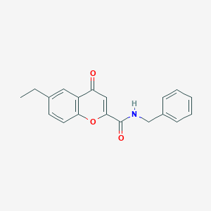 N-benzyl-6-ethyl-4-oxo-4H-chromene-2-carboxamide